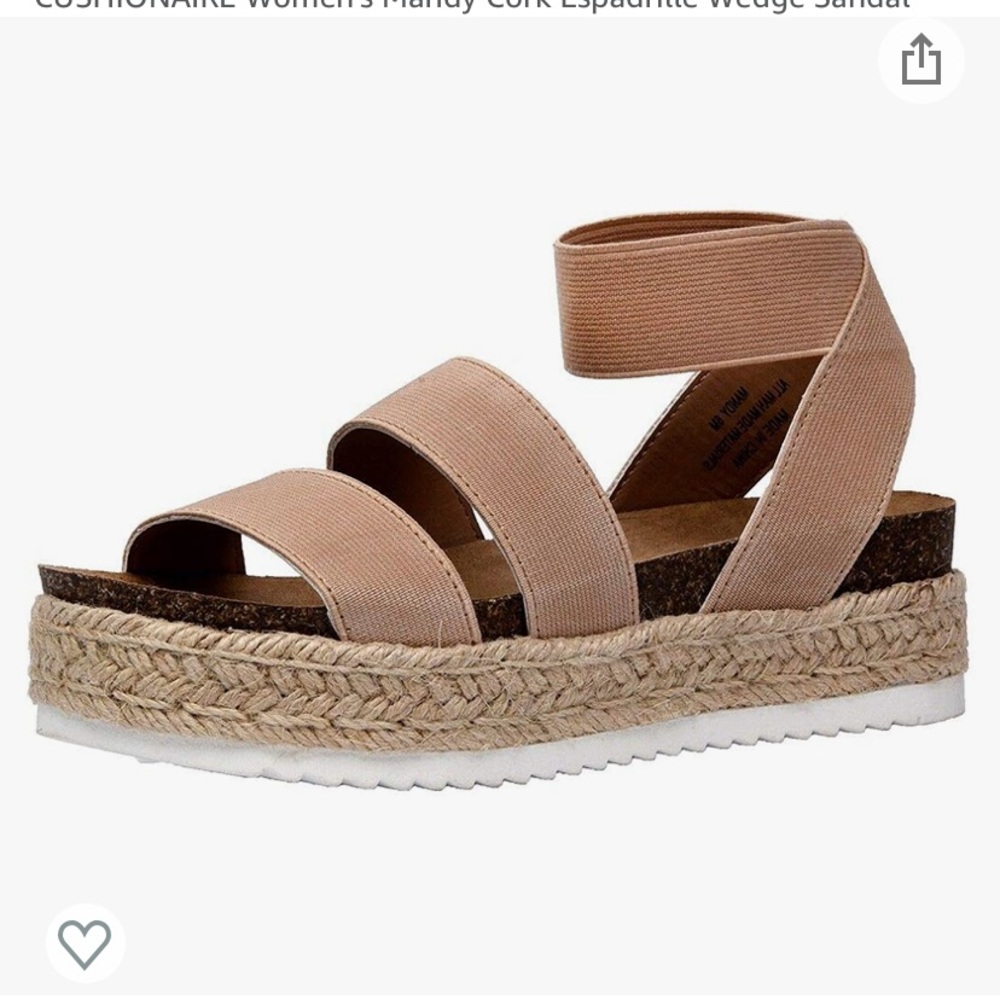 nude cork espadrille wedge sandals